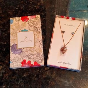 NWT Vera Bradley Jewelry Set, Rose Gold